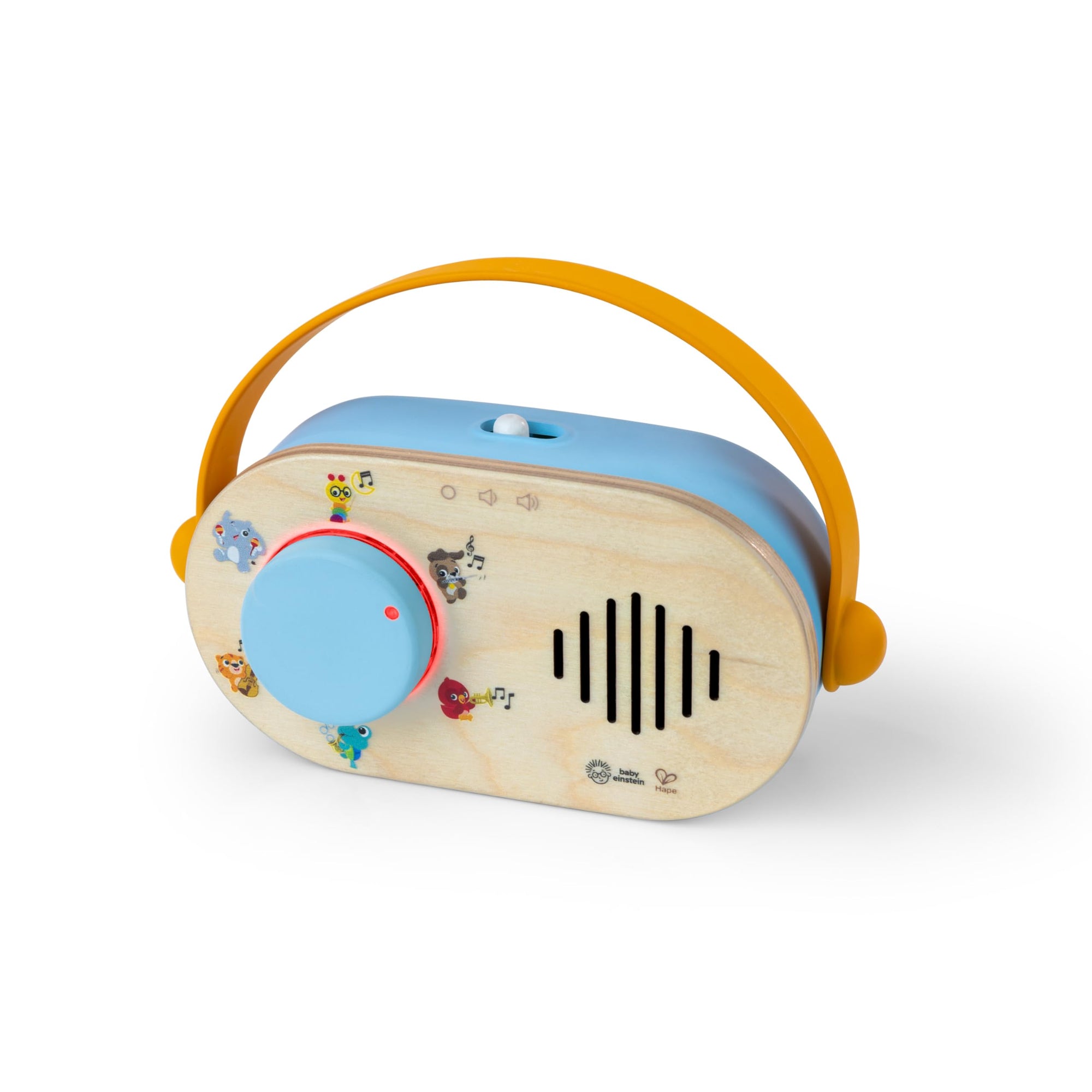 Baby Einstein + Radio de juguete Hape Discovery Radio con música y luces, a partir de 6 meses