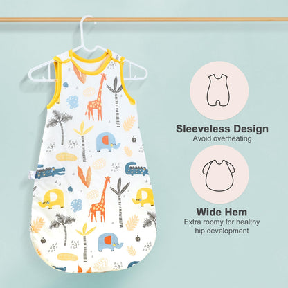 FLYISH DIRECT Saco de dormir para bebé de invierno, 2,5 tog, cálido, de algodón, 0-3 meses