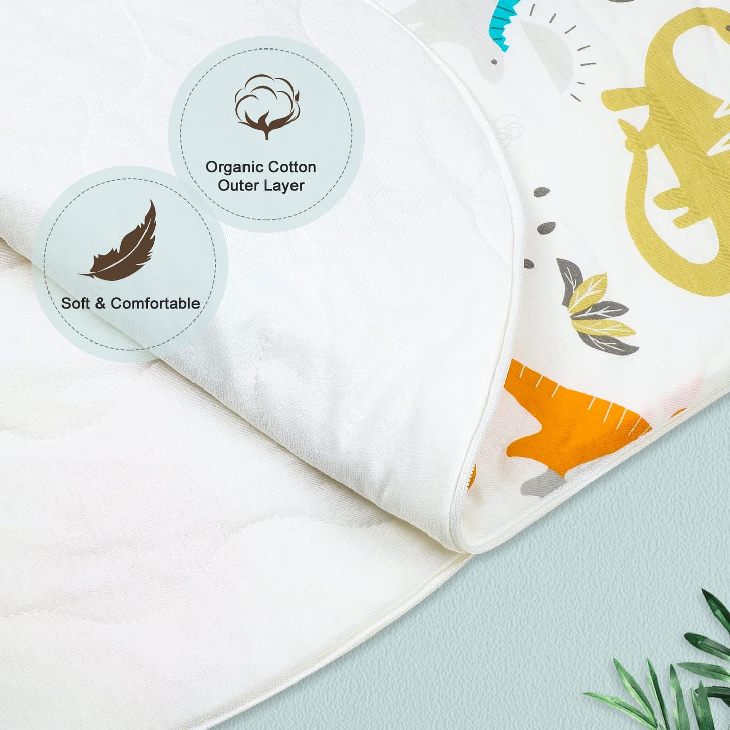 FLYISH DIRECT Saco de dormir para bebé de invierno, 2,5 tog, cálido, de algodón, 0-3 meses