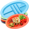 Paquete de 9 platos de plástico para tacos Youngever