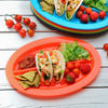 Paquete de 9 platos de plástico para tacos Youngever
