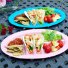 Paquete de 9 platos de plástico para tacos Youngever