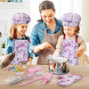 Anpro Juego completo de cocina y horneado para niños, 27 piezas