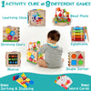 HELLOWOOD - Cubo de actividades de madera para bebés