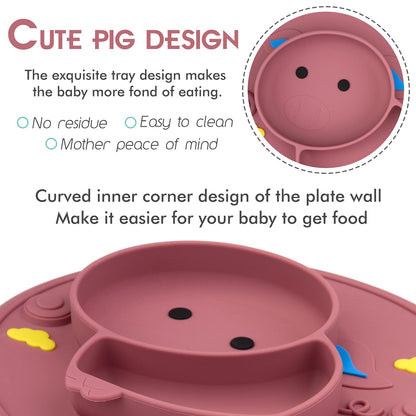 Qshare Plato para niños pequeños