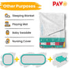 Pavo Baby Milestone Blanket Growth Chart Marine