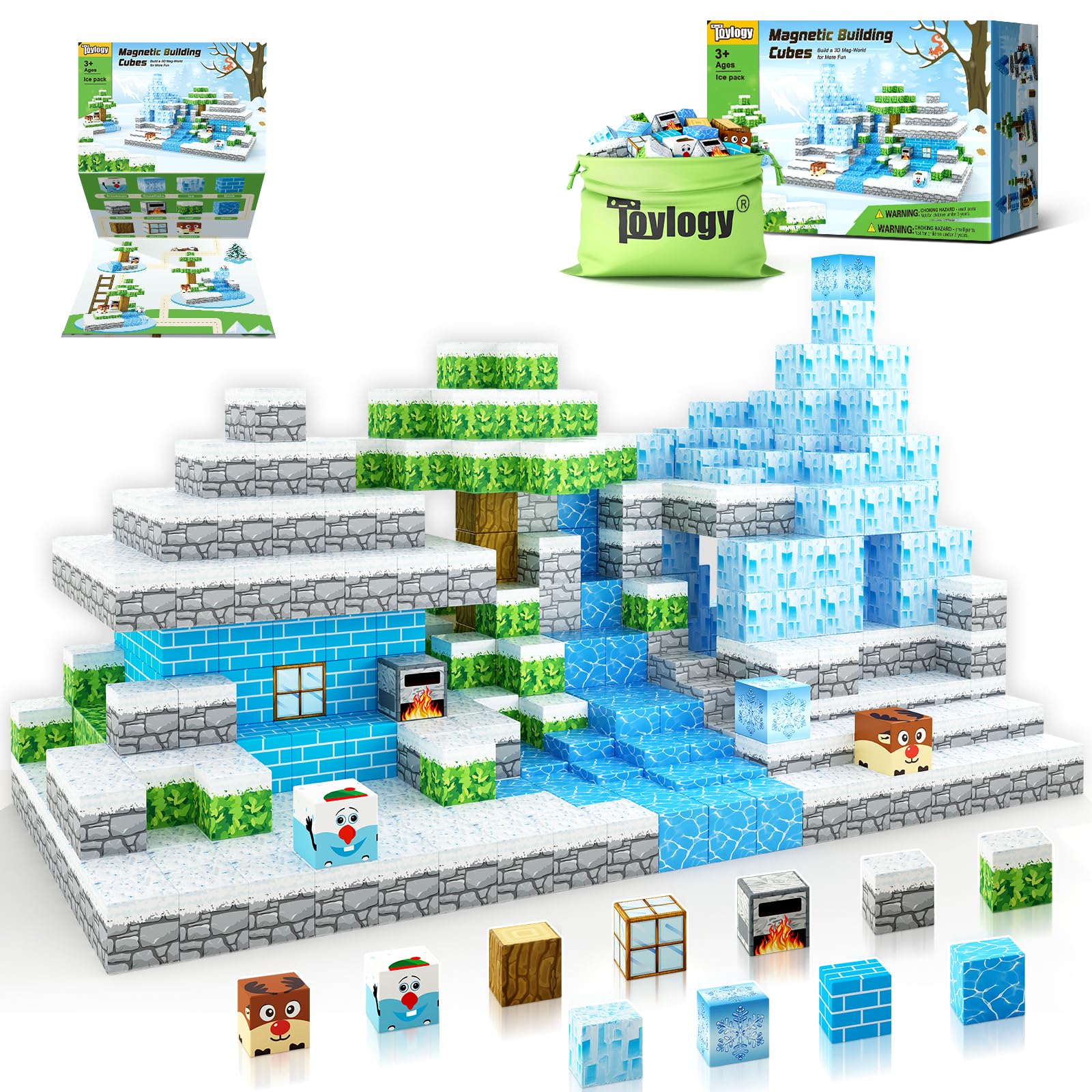 Bloques magnéticos - Build Mine Magnet World Ice Edtion