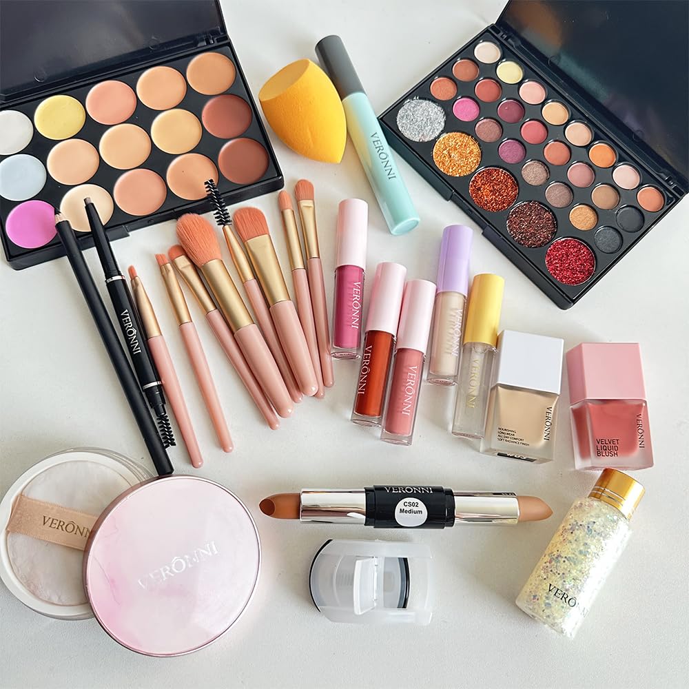 VERONNI Kit de maquillaje todo en uno