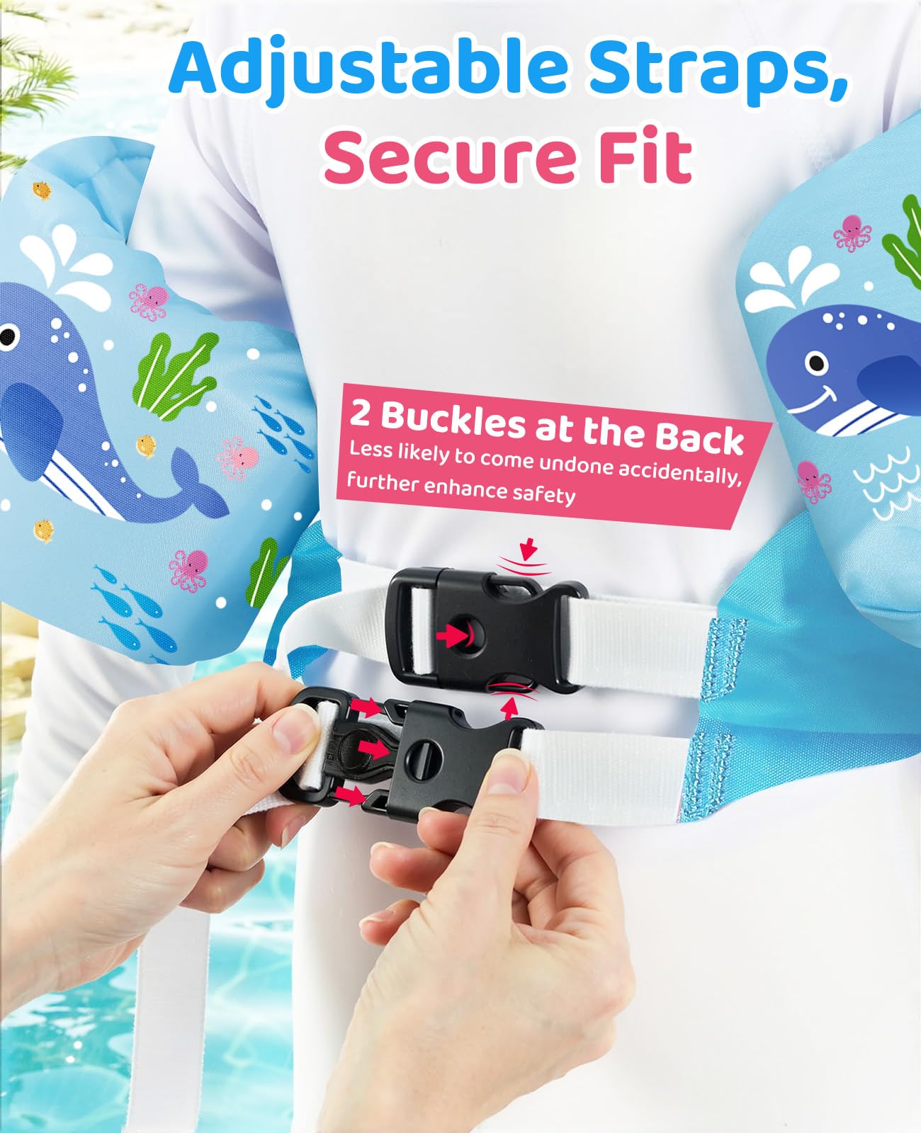 HeySplash Chaleco de Natación para Niños, 22-55 libras