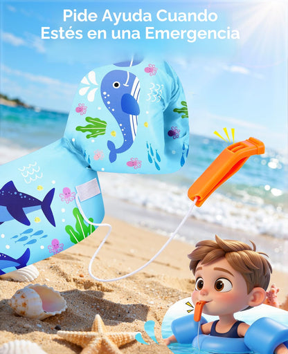 HeySplash Chaleco de Natación para Niños, 22-55 libras