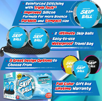 Paquete de 2 pelotas de rebote | Pelotas de agua para playa y pelota de agarre