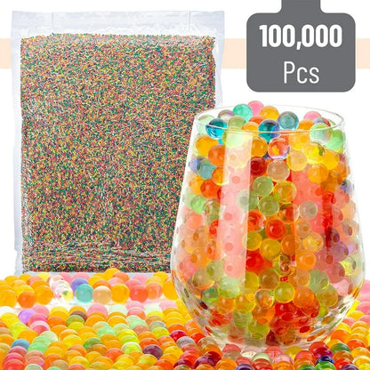 Mr. Pen- Perlas de Agua, 100.000 Piezas, Perlas de Agua de Mezcla de Arcoíris para Jarrones