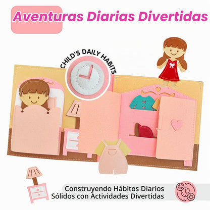 Libro ocupado de la vida diaria