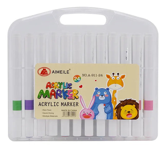 Juego De Marcadores De Pintura Acrílica De Colores