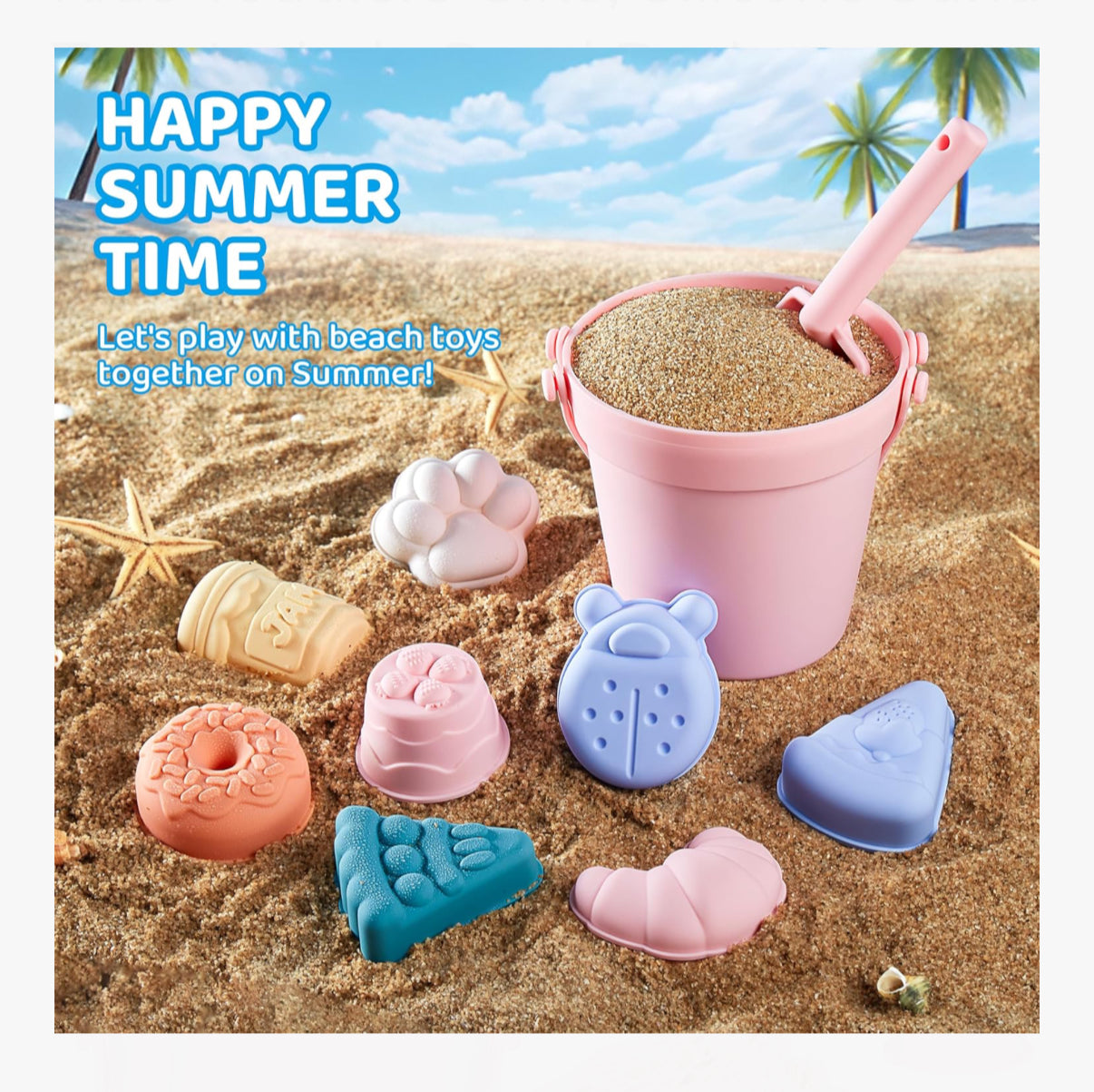 Juguetes de playa de silicona