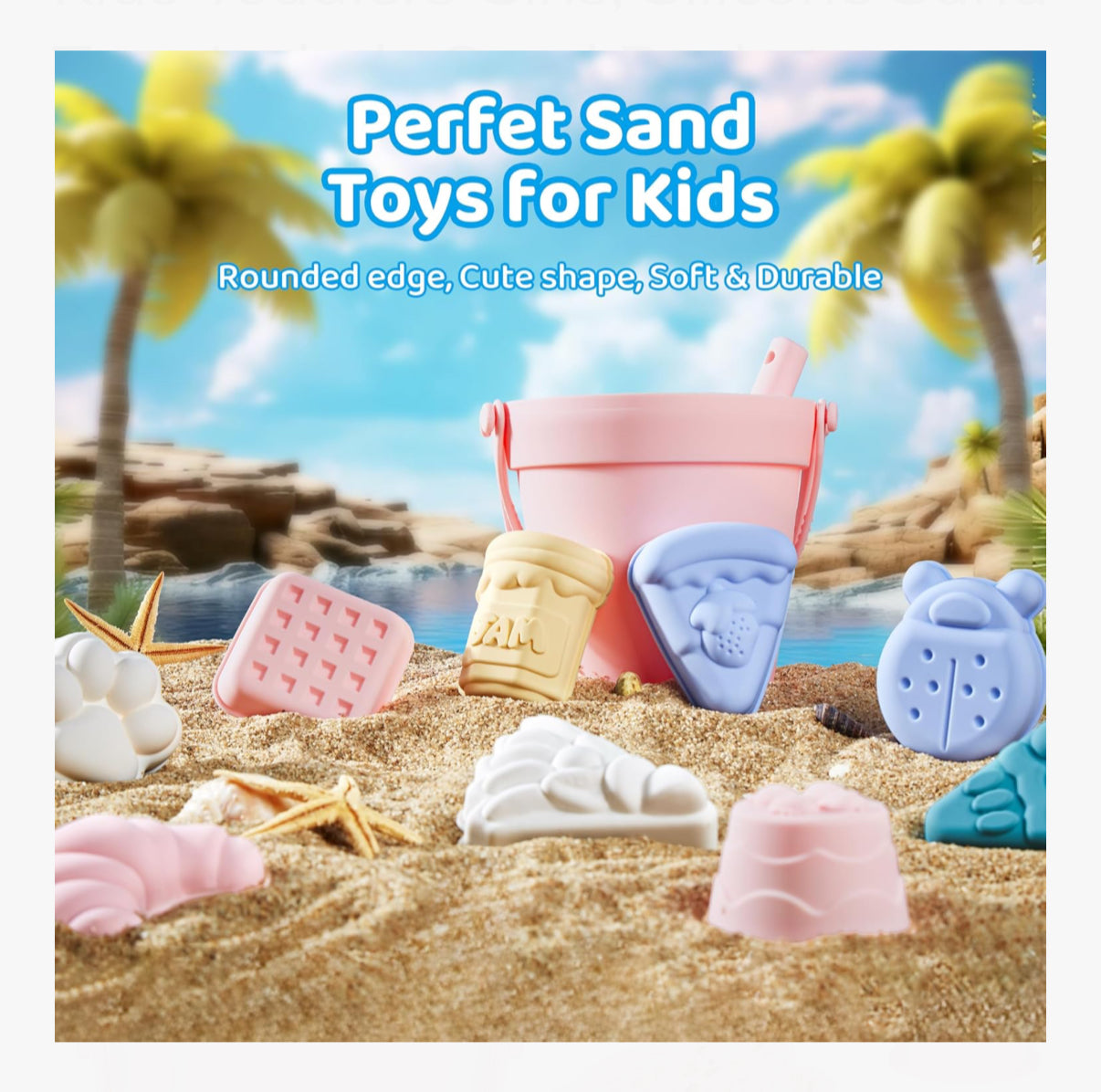 Juguetes de playa de silicona