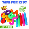 Paquete de 30 juguetes sensoriales Pop Tubes, Fidget conectable y extensible