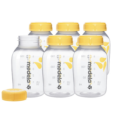 Medela - Botellas de recolección y almacenamiento de leche materna, 6 unidades, 5 onzas