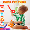 Paquete de 30 juguetes sensoriales Pop Tubes, Fidget conectable y extensible