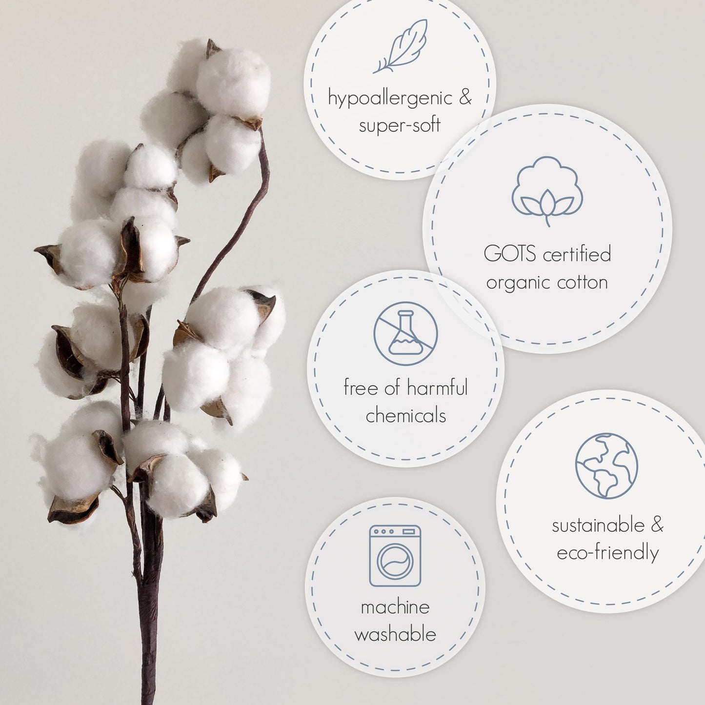 Ecolino Woolino - Saco de dormir ajustable de algodón orgánico para bebé, 2 meses a 2 años, TOG 1