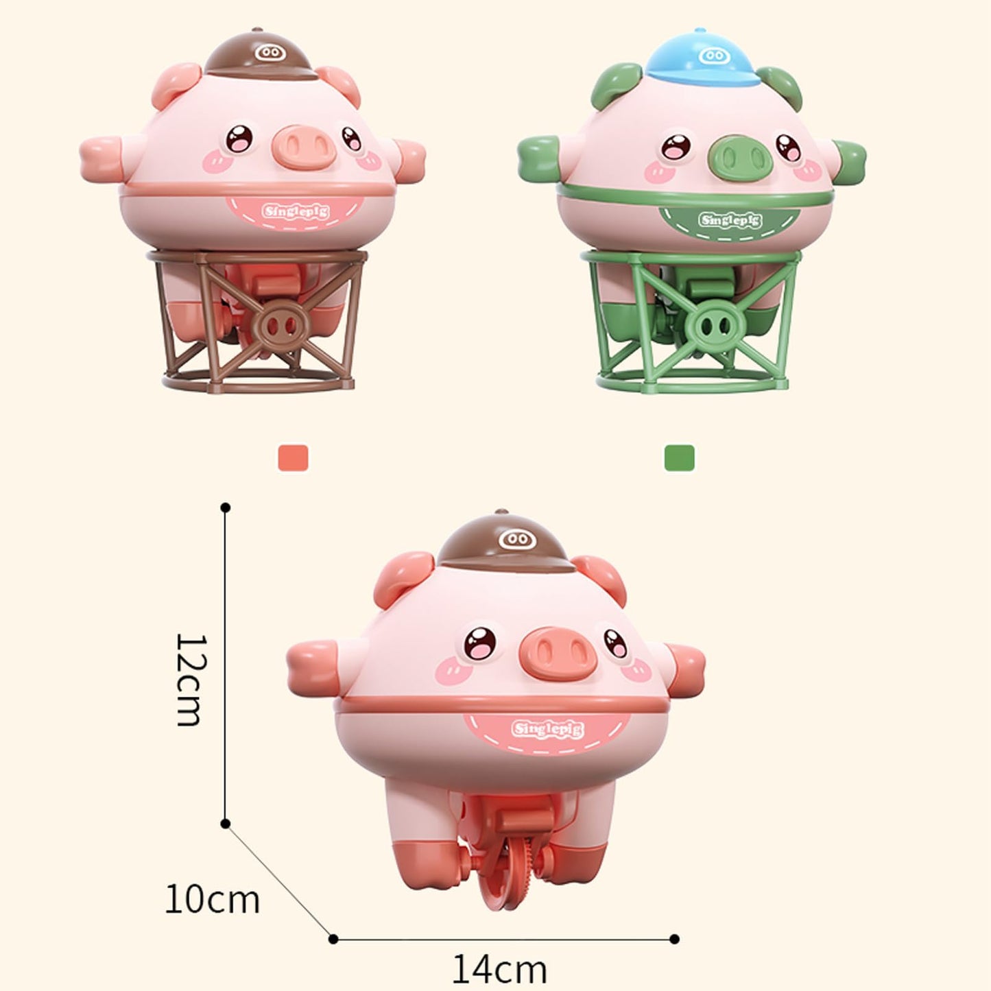 Juguetes de monociclo con vaso