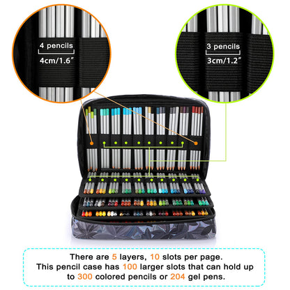Estuche para lápices de colores BTSKY, organizador para lápices y bolígrafos con 300 ranuras