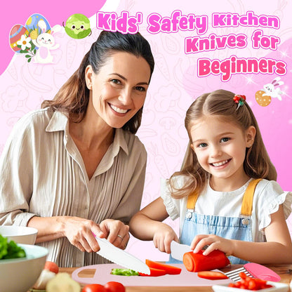 9 piezas de juego de cuchillos de cocina seguros de juguete Montessori
