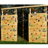 Rainbow Craft Soportes de escalada en roca de mono para niños, 20 soportes de pared de roca, 2 asas y 1 cuerda de escalada anudada de 8 pies