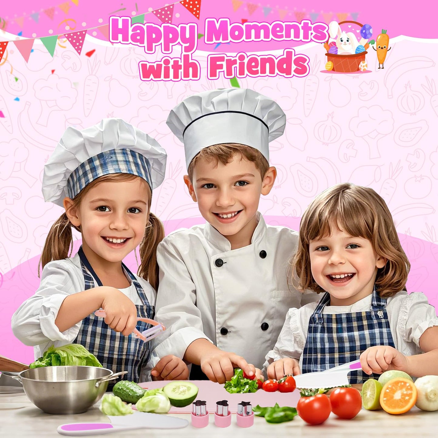 9 piezas de juego de cuchillos de cocina seguros de juguete Montessori