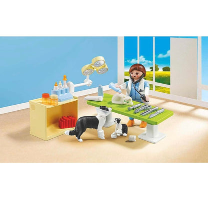 Set de juego con maleta de transporte para visita veterinaria de Playmobil