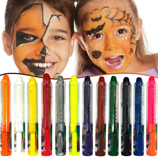 Tatuaje temporal de Halloween con bolígrafo y marcador