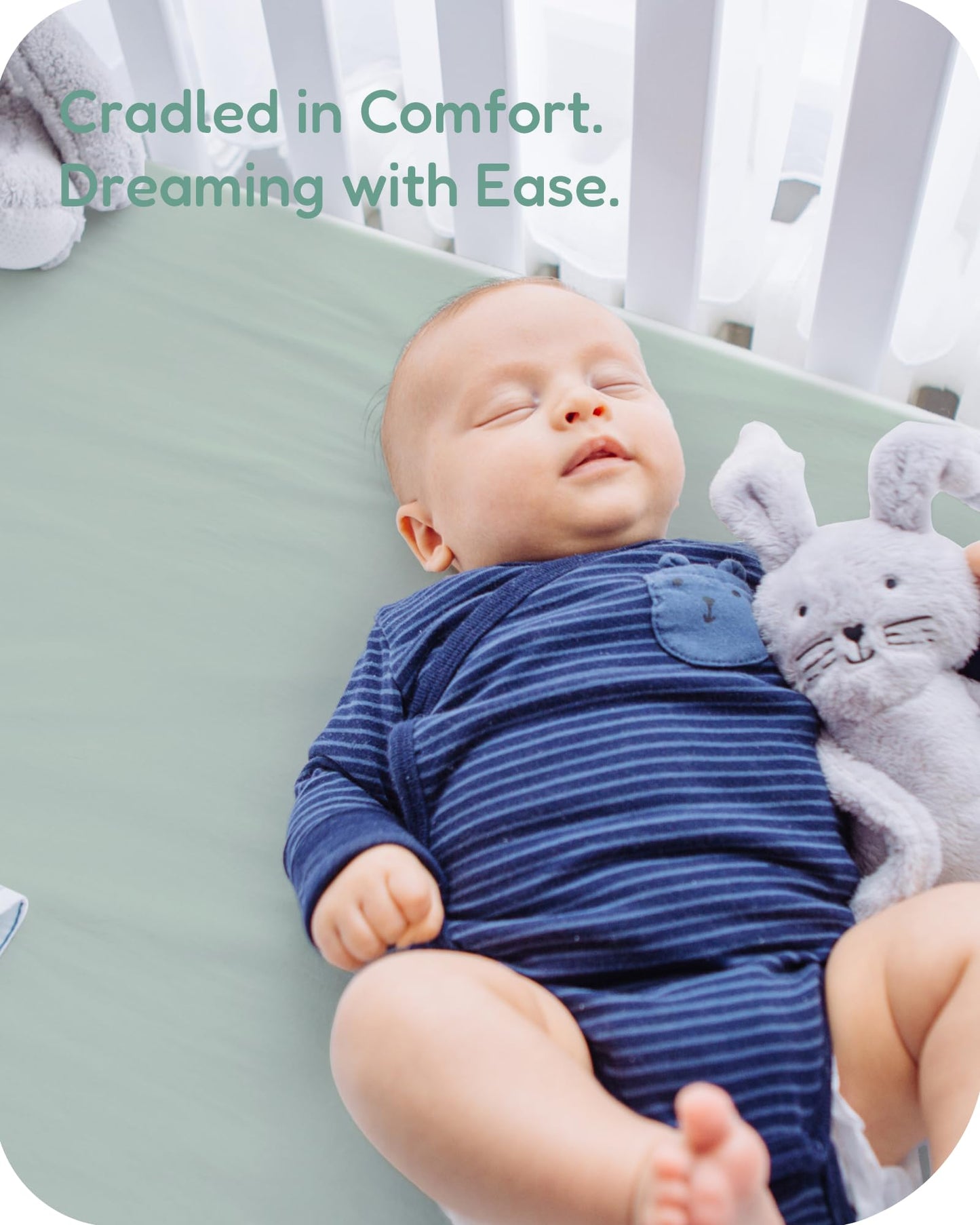 Sábanas para cuna de bebé niño y niña para colchón estándar de cuna
