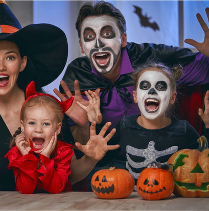 Tatuaje temporal de Halloween con bolígrafo y marcador