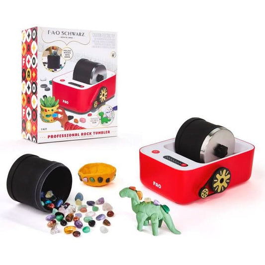 22 Piece Professional Rock Tumbler With Clay & Gemstones