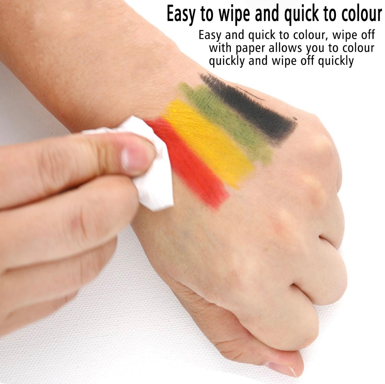 Tatuaje temporal de Halloween con bolígrafo y marcador