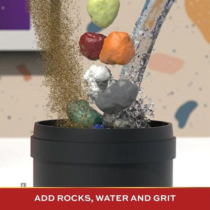22 Piece Professional Rock Tumbler With Clay & Gemstones