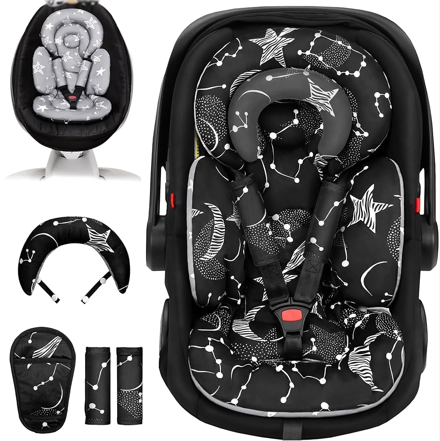 Inserto de asiento de automóvil infantil con cojín adicional