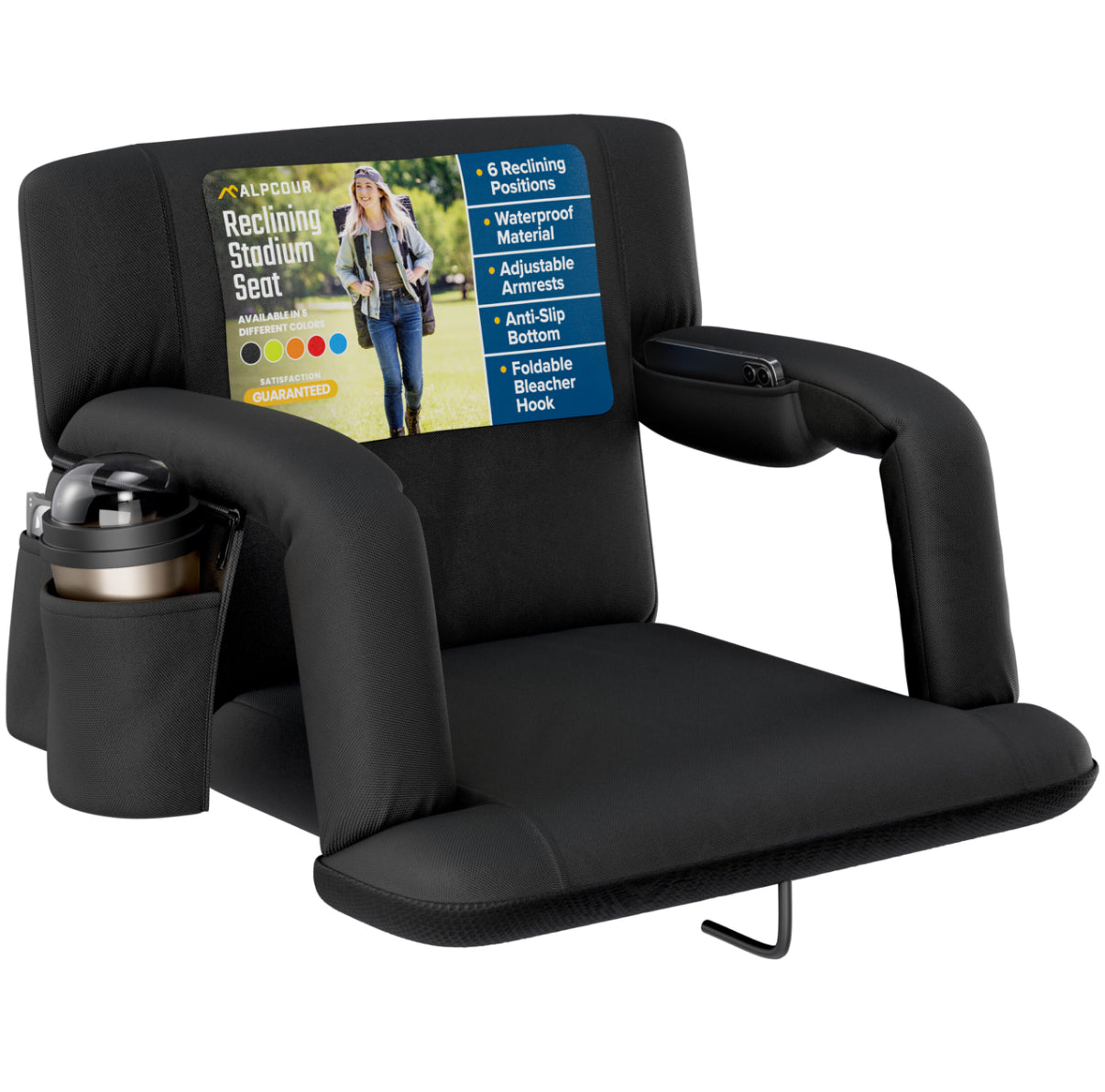 Alpcour Asiento de estadio reclinable