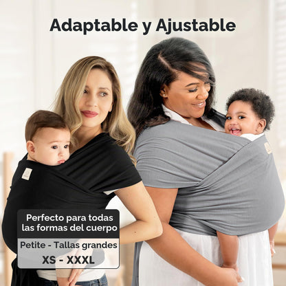 KeaBabies Portabebés Envolvente - Portabebés Original Todo en 1 de Recién Nacido a Niño Pequeño