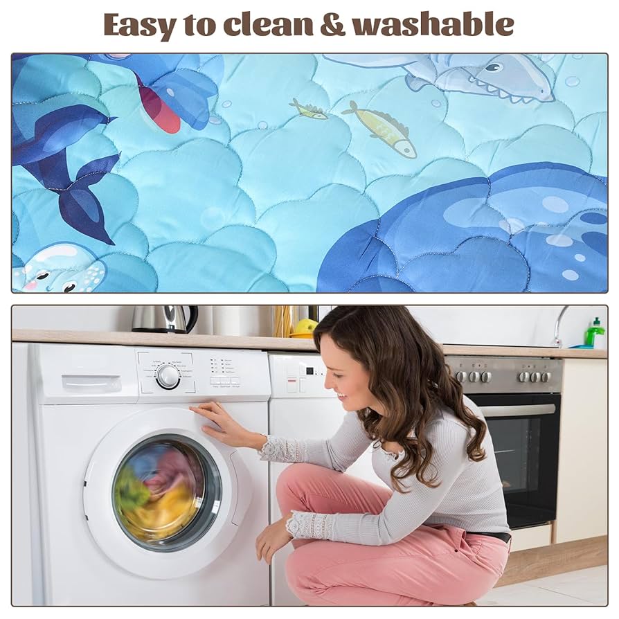 Tapete de bebé para piso, tapete prémium de 50 x 50 pulgadas