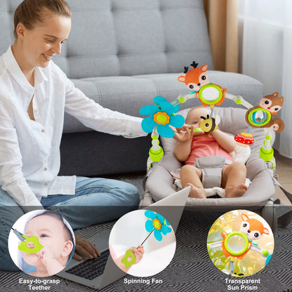 Juguetes de moisés ajustable para bebés y niños pequeños