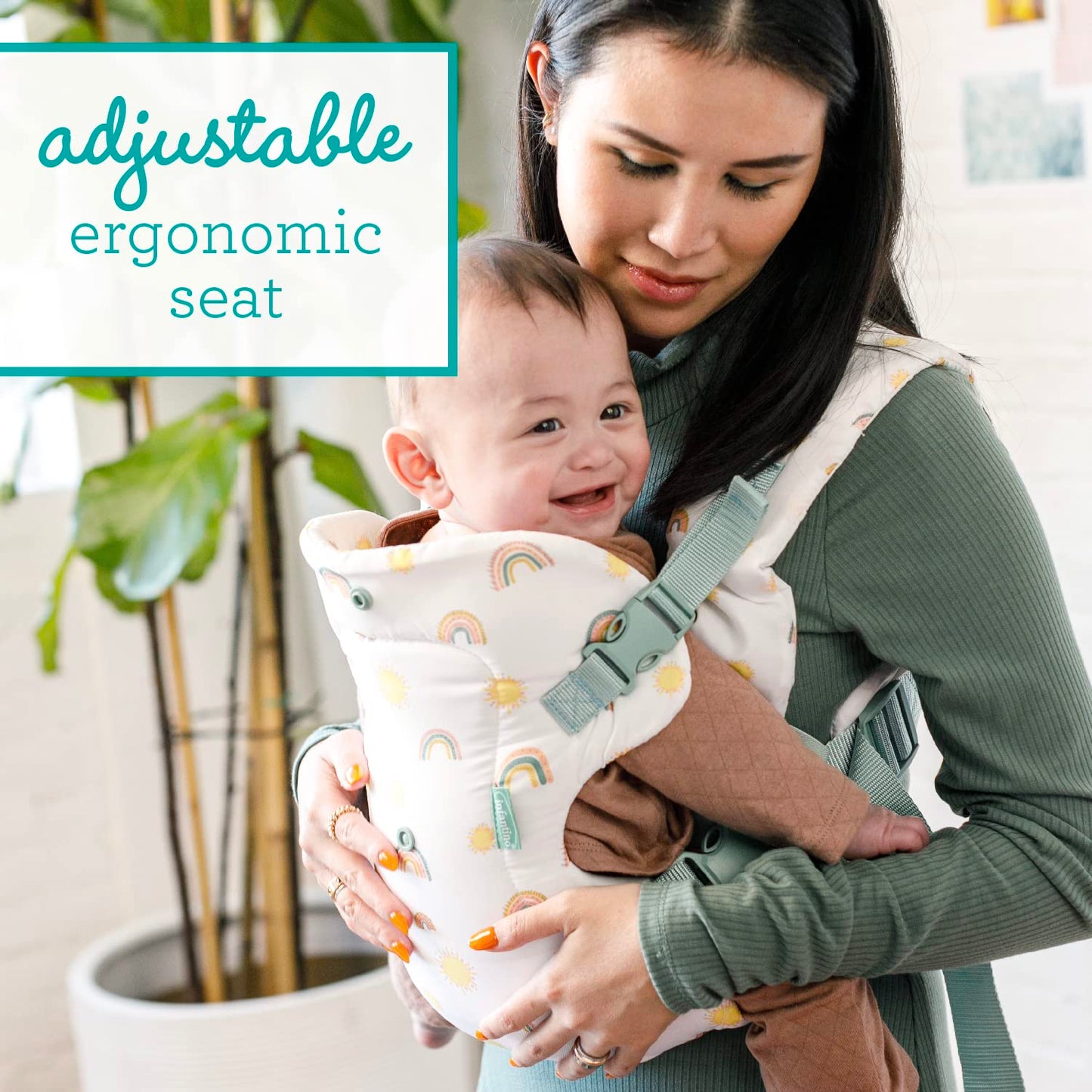 Infantino Flip - Portabebés convertible 4 en 1, ajustable, porteo ergonómico