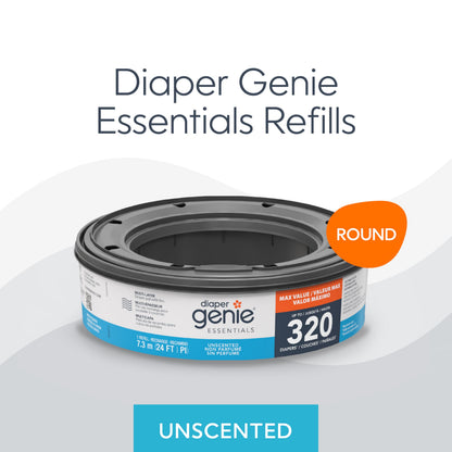 Paquete de recarga redonda Diaper Genie Essentials de 3