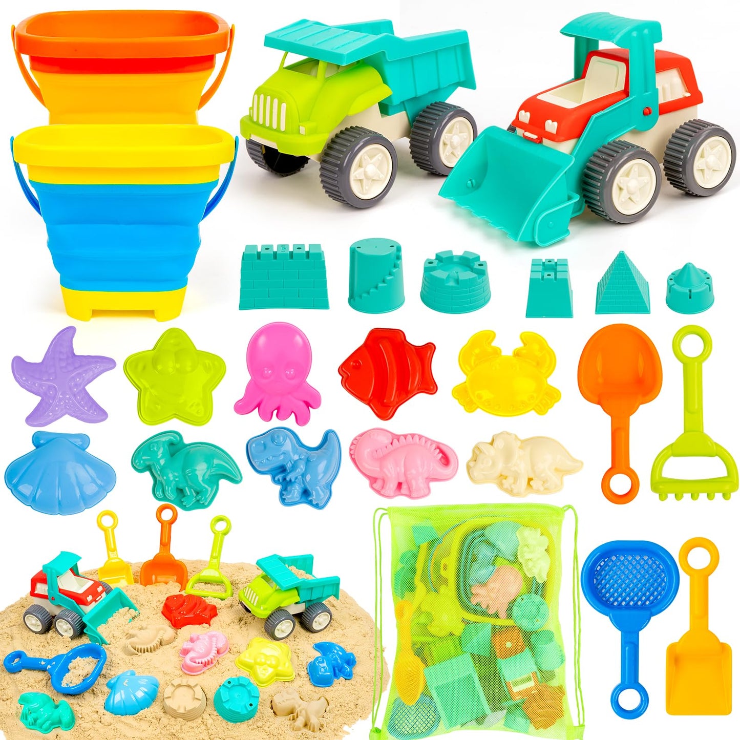 Juguetes de arena de playa para niños FW- 2cars