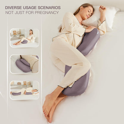Almohada de embarazo COZYREST, ajustable y con forma de mariposa