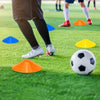 Paquete de 60 conos de fútbol ágiles con bolsas y soportes portátiles