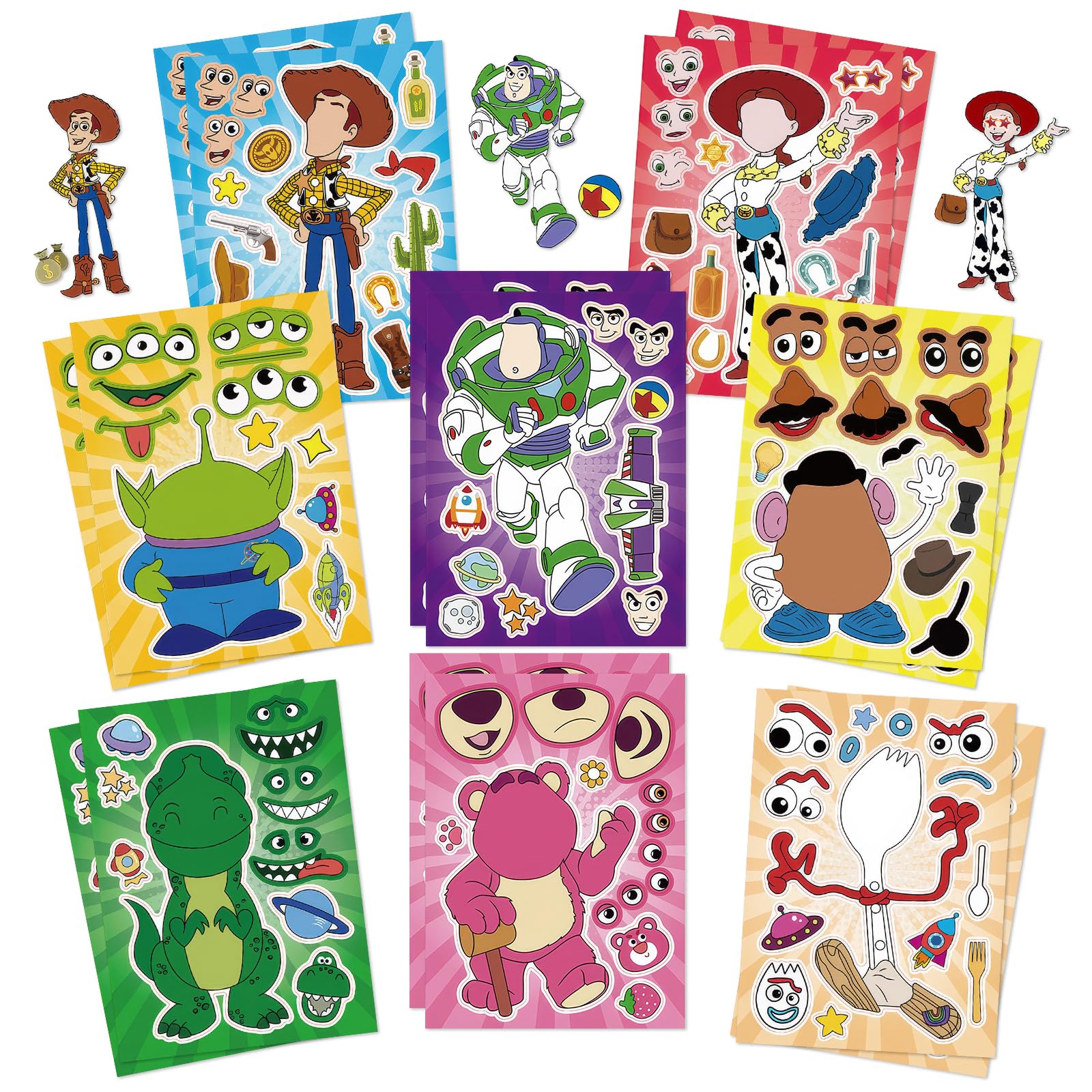 16 hojas de calcomanías, Toy Story