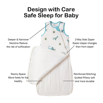 BubblePanda - Saco de dormir de rayón hecho de bambú, 2t-3t, 0.5 tog