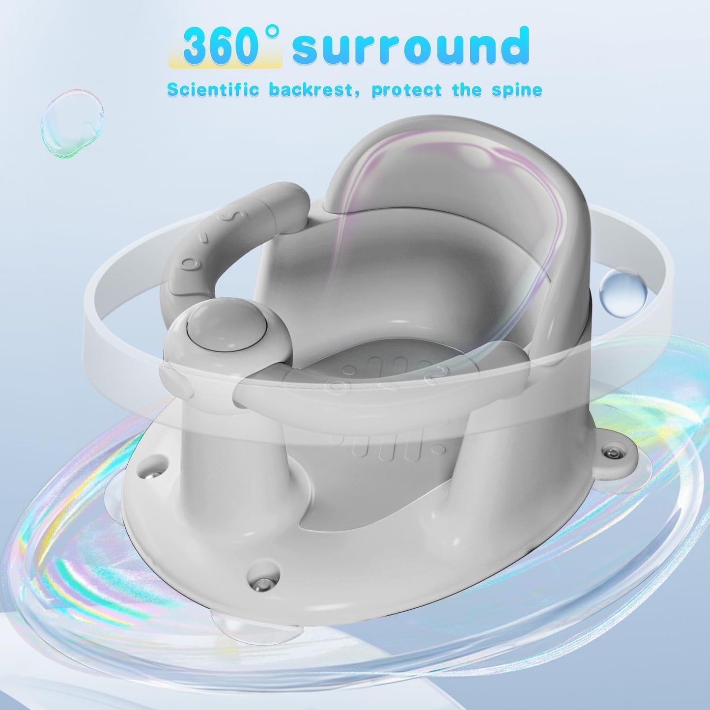 Asiento de baño para bebés de 6 a 24 meses