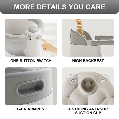Asiento de baño para bebés de 6 a 24 meses